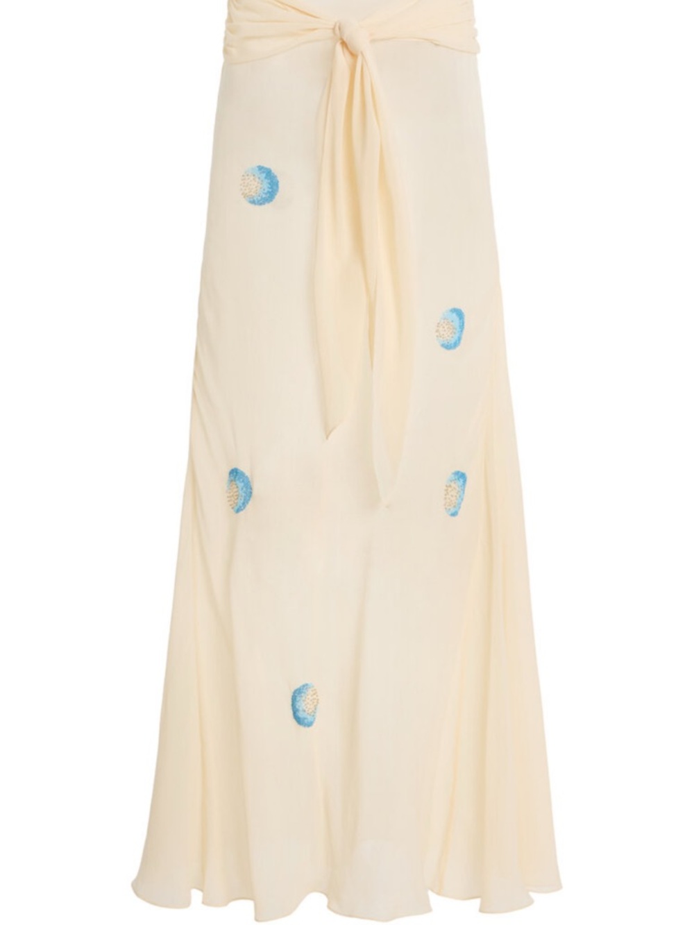 ANNA OCTOBER DOROTHY BEADED TIE SKIRT